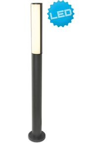 N&auml;ve LED Au&szlig;en-Stehlampe N&Auml;VE "Flair", grau (dunkelgrau), H:90cm &Oslash;:6,5cm, Leuchten, LED Au&szlig;en-Stehlampe, Aluminium dunkelgrau H&ouml;he 90cm IP54 warmwei&szlig;es Licht