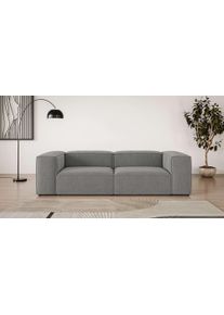 Big-Sofa OTTO HOME "HAILY Modularsofa, Verl&auml;ssliche Qualit&auml;t, Sitztiefe 70 cm", grau (dunkelgrau), B:260cm H:72cm T:100cm, 100% Polyester, Sofas, Big-Sofa, als Modul oder separat verwendbar, f&uuml;r individuelle Zusammenstellung