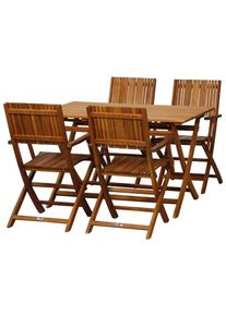 Garten-Essgruppe siena GARDEN "Falun SET", beige (natur), Sitzm&ouml;bel-Sets, Garten-Essgruppe