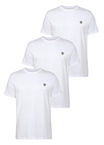 T-Shirt Timberland "DUNSTAN RIVER 3xPack Tee", Herren, Gr. S, wei&szlig;, Obermaterial: 100% Baumwolle, Shirts T-Shirt, f&uuml;r Sportmode, Outdoormode und Streetwear, Kurzarm, aus Baumwolle