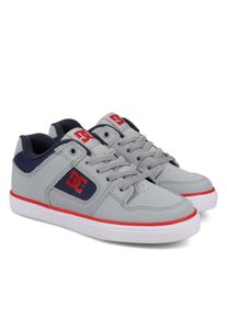Sneaker DC Shoes "Pure Elastic", M&auml;dchen, Gr. 4(35), schwarz-wei&szlig; (schwarz, wei&szlig;, schwarz), Obermaterial:55.4% Leder, 44.6% Synthetikmaterial;, Schuhe Sneaker