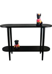Konsolentisch Mirrors and More "ACTA", schwarz, B:110cm H:75cm, Tische, Konsolentisch