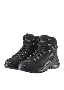Wanderschuh Lowa "RENEGADE EVO GTX MID", Herren, Gr. 47, schwarz (tiefschwarz), Leder, Schuhe Wanderschuh, wasserdicht, winddicht,atmungsaktiv dank GORE-TEX Membrane