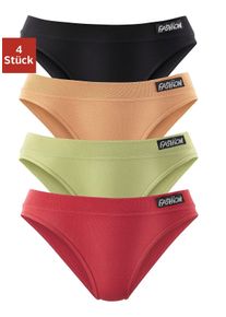 Jazz-Pants Slips Petite Fleur, Damen, Gr. 42, bunt (rot, gr&uuml;n, apricot, schwarz), Obermaterial: 95% Baumwolle, 5% Elasthan, unifarben, bequem, Unterhosen Jazz-Pants Slips, aus elastischer Baumwolle, Topseller