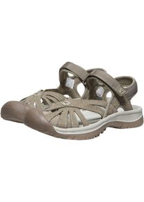 Sandale Keen "ROSE SANDAL", Damen, Gr. 43, beige (brindle, shitake), Synthetik, Schuhe Sandale