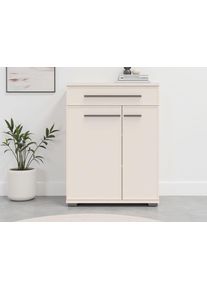 Schuhschrank OTTO HOME "Opera, Schuhkommode, Schuhregal", beige (kaschmirfarbe), B:76cm H:101cm T:36cm, Holzwerkstoff, Kunststoff, MDF, Metall, Schr&auml;nke, Schuhschrank, UV-lackiert, Soft-Close Funktion, H/B/T 101/76/36cm