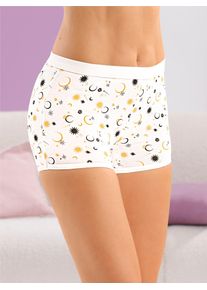 w&auml;schepur Panty W&Auml;SCHEPUR, Damen, Gr. 40/42, 2 Stk., wei&szlig; (wei&szlig;, bedruckt), 95% Baumwolle, 5% Elasthan, Unterhosen Panty