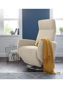 Sit & More TV-Sessel SIT & MORE "Kobra", beige (creme), B:71cm H:110cm T:82cm, Luxus-Microfaser (90% Polyester, 10% Polyamid);Flachgewebe (100% Polyester);Struktur (100% Polyester), Sessel, TV-Sessel