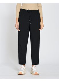 Jogger Pants Gang "94AVA JOGG", Damen, Gr. 34 (44), N-Gr, schwarz, Web, Obermaterial: 90% Polyester, 10% Elasthan, l&auml;ssig geschnitten kn&ouml;chelfrei, Hosen Jogger Pants, mit komfortablem Elastikbund