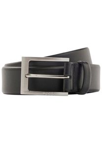 Lederg&uuml;rtel BOSS, Herren, Gr. 120, schwarz, Leder, unifarben, G&uuml;rtel Lederg&uuml;rtel, aus Nappaleder mit BOSS Logo-Dornschliesse