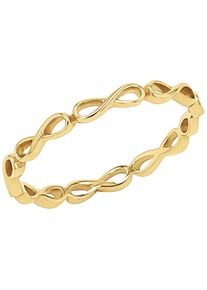 Fingerring Amor "Infinity/Unendlichkeitsschleife" Gr. 54, gold (gelbgoldfarben), Fingerringe, Damen, 54, Gelbgold 375, 1,5mm, Fingerring