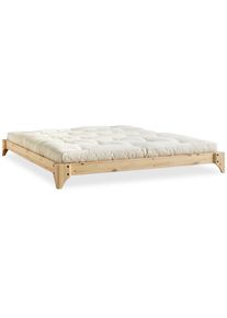 Futonbett Karup Design "Elan Bettgestell, massiv Kiefernholz, minimalistisches Scandi Design", beige (gestell: natur), B:188cm, Betten, Futonbett, Inklusive Lattenrost, in verschiedenen Breiten erh&auml;ltlich