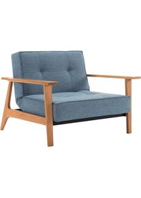 Sessel INNOVATION LIVING &trade; "Splitback, Multifunktion, Loungesessel, Relaxstuhl, Fernsehsessel", blau (lightblau), B:112cm H:79cm T:99cm, Strukturstoff fein &raquo;Soft&laquo; (100% Polyester);Strukturstoff grob &raquo;MIXED DANCE&laquo; (100% Polyester);Strukturstoff weich &raquo;Coastal&laquo; (100% Polyester);Webstoff fein &raquo;FLASHTEX&laquo; (100% Polyester);Samtstoff &raquo;Velvet&laquo; (100% Polyester), Sessel, Sessel, Relaxsessel mit verstellbare