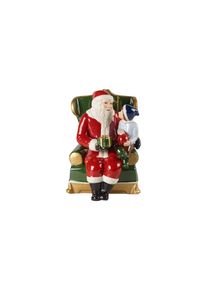 Villeroy & Boch Weihnachtsfigur VILLEROY & BOCH "Dekofigur Santa auf Sessel Christmas Toys bunt", bunt, Dekofiguren, Weihnachtsfigur
