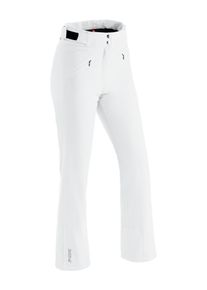 Skihose Maier Sports "Allissia slim", Damen, Gr. 22, Kurzgr&ouml;&szlig;en, wei&szlig;, 90% Polyester, 10% Elasthan, Hosen Skihose, Damen Schneehose, wind- und wasserdicht, 2 RV-Taschen, Slim Fit