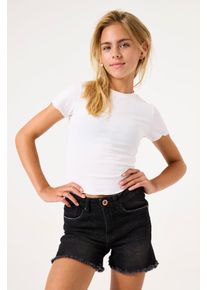 Shorts Garcia "Rianna", M&auml;dchen, Gr. 152, N-Gr, blau (schwarz used), Denim/Jeans, Obermaterial: 99% Baumwolle, 1% Elasthan, Hosen Shorts, f&uuml;r Girls