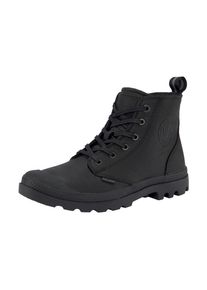 Schn&uuml;rboots Palladium "PAMPA ZIP LTH ESS", Damen, Gr. 45, schwarz, Leder, Schuhe Schn&uuml;rboots, Winterschuhe, Winterboots, Schn&uuml;rstiefel, Winterstiefel Rei&szlig;verschluss