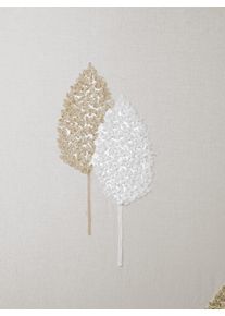 Gardine HEINE HOME Gr. 4, beige (sand), B:140cm H:245cm, Polyester, Gardinen, Gardine