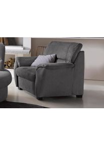 Sit & More Sessel SIT & MORE "Pandora", grau (anthrazit), B:103cm H:91cm T:90cm, Luxus-Microfaser ALTARA NUBUCK (100% Polyester);Luxus-Microfaser (100% Polyester);Luxus-Microfaser ALTARA NUBUCK (100% Polyester), Sessel, Sessel