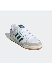 Sneaker adidas originals "CONTINENTAL 80 STRIPES", Herren, Gr. 38,5, wei&szlig; (cloud wei&szlig;, collegiate gr&uuml;n, chalk wei&szlig;), Baumwolle, Schuhe Sneaker
