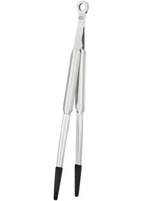 R&ouml;sle Kochzange R&Ouml;SLE, silber (edelstahlfarben), B:6cm H:2cm L:31,2cm, Edelstahl 18/10, Silikon, K&uuml;chenzangen, Kochzange, zum Kochen und Grillen, Edelstahl 18/10, sp&uuml;lmaschinengeeignet