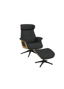 Relaxsessel FLEXLUX "Clement R&uuml;cken u. Kopfverstellung, ergonomisch, Airchannels", grau (dervit grau), B:83cm H:112cm T:125cm, 100% Polyester, Sessel, Relaxsessel, Relaxsessel Clement Fernsehsessel, Metall Gestell, 360 Grad, drehbar