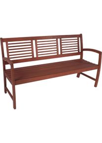 Gartenbank Garden Pleasure "MADISON", braun (braun, holzoptik), B:156cm H:90cm T:59cm, Holz, Sitzb&auml;nke, Gartenbank