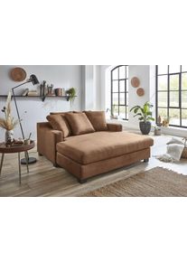 XXL-Sessel "Nobel", braun, B:158cm H:89cm T:173cm, ATLANTIC HOME COLLECTION, Sessel, XXL-Sessel, Megasessel, Loveseat, inkl. 5 R&uuml;ckenkissen, frei im Raum stellbar