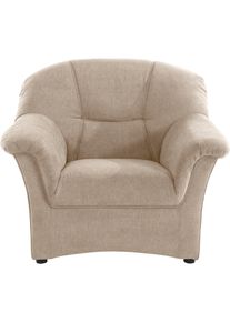 Sessel DOMO collection "Sarafina zeitlos und elegant, bequem", beige, B:102cm H:83cm T:81cm, Luxus-Microfaser (92% Polyester, 8% Nylon);Microfaser PRIMABELLE (100% Polyester);Microfaser PRIMABELLE (100% Polyester) / Struktur (90% Polyester; 10% Polyacryl), Sessel, Sessel, wahlweise mit Federkern