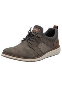Slip-On Sneaker Rieker, Herren, Gr. 47, braun (taupe, grau, braun), Lederimitat, Textil, Schuhe Slip-On Sneaker, Slipper, Freizeitschuh, Halbschuh mit modischer Laufsohle