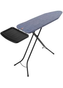 B&uuml;gelbrett Brabantia "B&uuml;geltisch B, 124 x 38 cm, Dst-Ablage Solide", blau (denim blau), B:48cm T:75cm, B&uuml;gelbretter, B&uuml;gelbrett, Fairtrade-zertifiziert