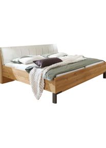 Futonbett Wiemann "Quito", braun (bianco, eiche, nachbildung, kunstleder champagner), B:169cm L:218cm, Betten, Futonbett, 4-fach Liegeh&ouml;henverstellung