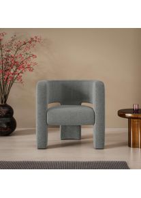 Sessel "Ohrensessel SELMIA Moderner Lounge-Sessel Einzelsitz, B/T/H 73/62/76cm", grau (anthrazit), B:73cm H:76cm T:62cm, 100% Polyester, LeGer Home by Lena Gercke, Sessel, Sessel, Relaxsessel/Lehnstuhl, erh&auml;ltlich in trendigen Stoff- und Farboptionen