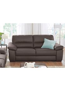 2-Sitzer Calia italia "Gaia, hochwertiges Ledersofa mit erstklassigem Sitzkomfort", braun, B:177cm H:92cm T:97cm, Leder SORRENTO - 100% Leder;Leder BULL - 100% Leder, Sofas, 2-Sitzer, edles Design, in zwei hochwertigen Lederqualit&auml;ten