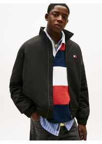 Blouson Tommy Jeans "TJM ESSENTIAL", Herren, Gr. M, schwarz, Web, Obermaterial: 100% Polyester, normal, elastischer Bund, Jacken Blouson
