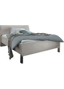 Futonbett Wiemann "Quito", grau (champagner, dekor, kunstleder champagner), B:189cm L:218cm, Betten, Futonbett, 4-fach Liegeh&ouml;henverstellung