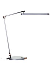 Brilliant LED Schreibtischlampe "Officehero", grau, H: 40cm, 1 Stk., Leuchten, Wireless charging, 1000 lm, dimmbar, CCT, LED Schreibtischlampe