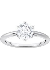 Fingerring Thomas Sabo "Schmuck Silber 925 Ring Solit&auml;r" Gr. 60, silber (silberfarben, kristallwei&szlig;), Fingerringe, Damen, 60, Silber 925 (recycelt), 2mm, Fingerring, mit Zirkonia (synth.)