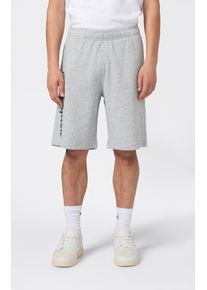 Sweatshorts Champion "BASICS Terry Shorts Large Logo", Herren, Gr. S (44/46), N-Gr, grau (noxm, ns), Obermaterial: 55% Baumwolle, 45% Polyester, Hosen Sweatshorts