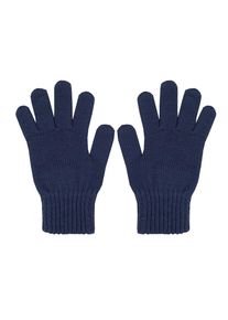Strickhandschuhe MaxiMo, Jungen, Gr. 3, blau (marine), Strick, Wolle, unifarben, Handschuhe Strickhandschuhe, Fingerhandschuhe, Wolle, w&auml;rmend, atmungsaktiv, basic, bequem