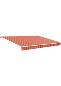 Gelenkarmmarkise Wismar "Classic", orange (orange, braun), B:500cm H:25cm, Polyacryl, Markisen, Gelenkarmmarkise