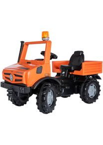 Tretfahrzeug Rolly Toys "rollyUnimog Service", orange, Tretfahrzeuge, KinderB:118cm H:81cm T:54cm, Tretfahrzeug, inkl. rollyFlashlight, B:118cm H:81cm T:54cm