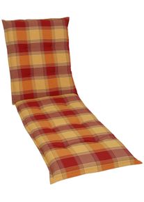 Liegenauflage GO-DE, orange (terracotta), B:190cm H:7cm T:60cm, Obermaterial: 50% Baumwolle, 50% Polyester, Polsterauflagen, Liegenauflage
