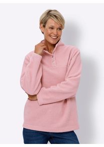 Fleeceshirt Classic Basics "Fleece-Shirt", Damen, Gr. 54, lila (hortensie), 100% Polyester, unifarben, Shirts Fleeceshirt