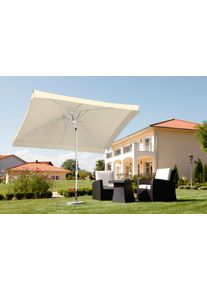 Rechteckschirm Schneider Schirme "Oslo", beige (natur), Obermaterial: 100% Polyester, Standschirme, Rechteckschirm, abknickbar, ohne Schirmst&auml;nder