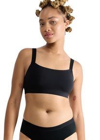 Bustier Sloggi "GO Casual", Damen, Gr. XL, N-Gr, schwarz, Single Jersey, Obermaterial: 82% Baumwolle, 18% Elasthan, clean, unifarben, BHs Bustier, weiche und atmungsaktive Baumwollqualit&auml;t