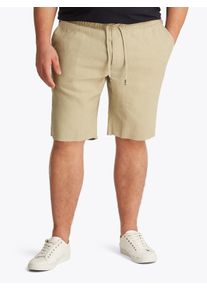 Tommy Hilfiger Big & Tall Shorts "BT-BROOKLYN PO LINEN SHORT-B", Herren, Gr. 42, N-Gr, gr&uuml;n (sandalwood), Web, Obermaterial: 71% Leinen, 29% Polyester, TOMMY HILFIGER BIG & TALL, Hosen Shorts, Gro&szlig;e Gr&ouml;&szlig;en