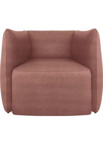 Sessel Egoitaliano "Ludo Loungesessel, Designsessel, Clubsessel, elegant und zeitlos", braun (cedar wood), B:80cm H:68cm T:80cm, Sessel, Sessel, mit tollem Sitzkomfort, Solit&auml;rsessel