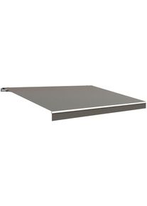 Gelenkarmmarkise Wismar "Classic", grau (dunkelgrau), B:500cm H:25cm, Polyacryl, Markisen, Gelenkarmmarkise