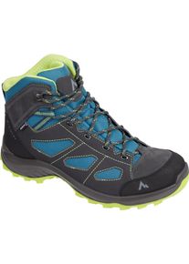 Wanderstiefel McKINLEY "HE.-WANDER-STIEFEL DISCOVER IV MID AQX M", Herren, Gr. 48, blau (blau petrol, anthraci), Synthetik, Schuhe Wanderstiefel, sch&uuml;tzt vor N&auml;sse